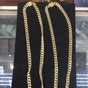 14K Plated Cuban Link Wholesale Lot of 50 pieces